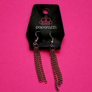 Paparazzi Silver Chain Dangle Earrings